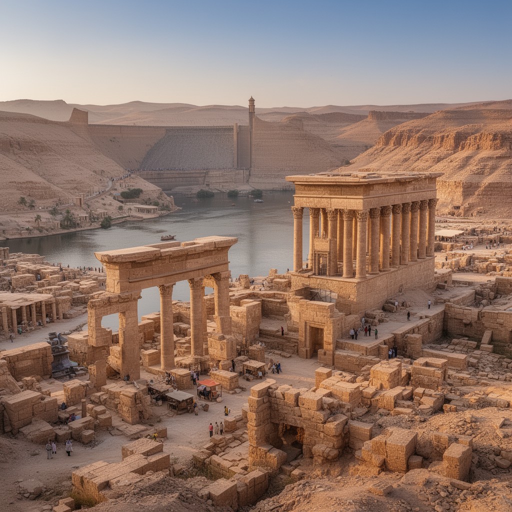 AI-generated illustration of Aswan Governorate