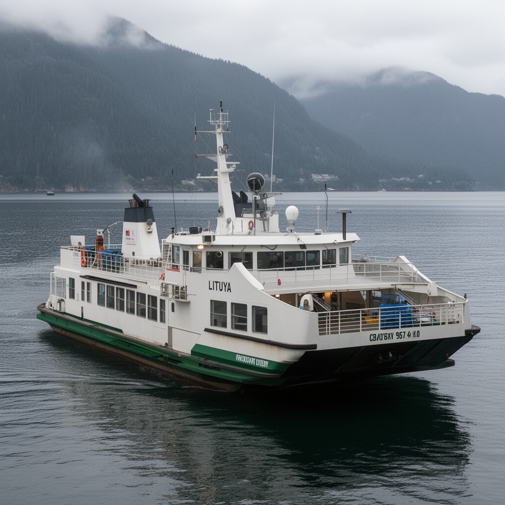 AI-generated illustration of M/V Lituya