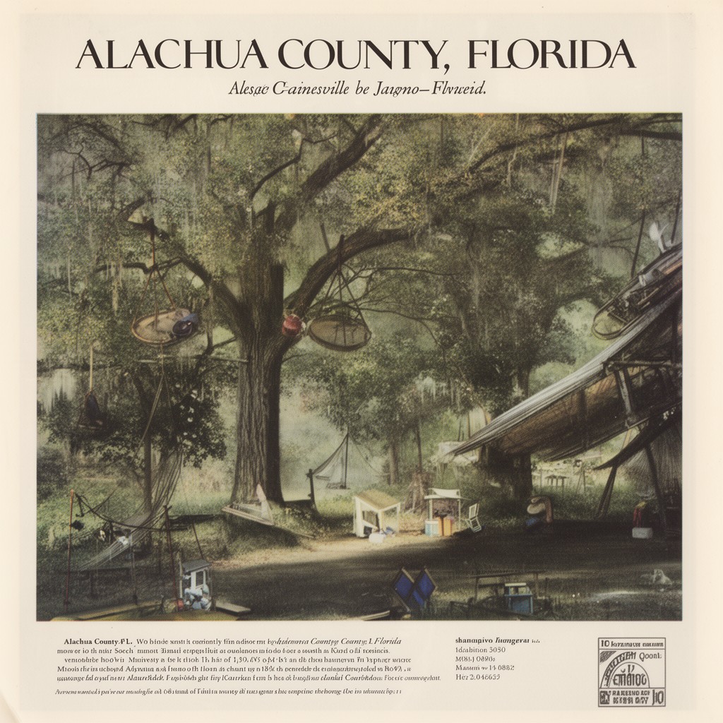 AI-generated illustration of Alachua County, Florida