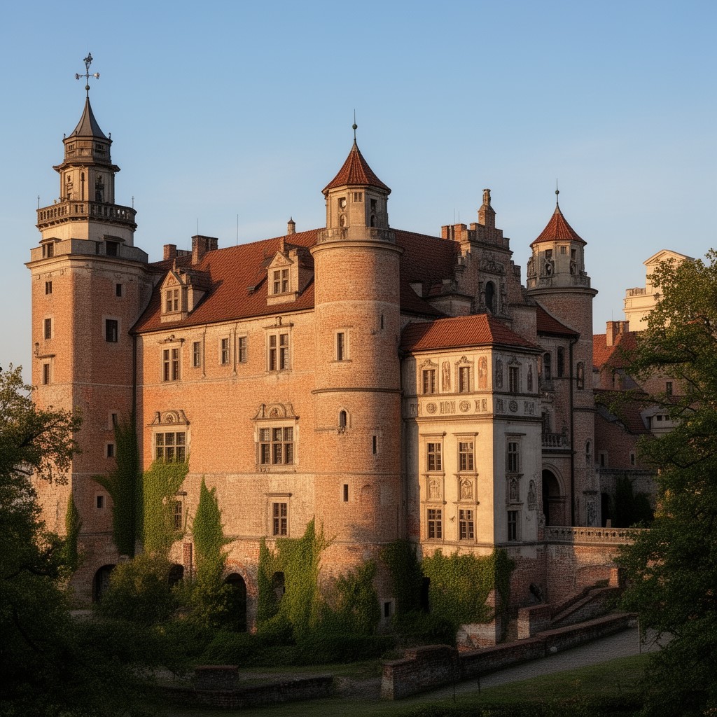 AI-generated illustration of Royal Castle in Poznań