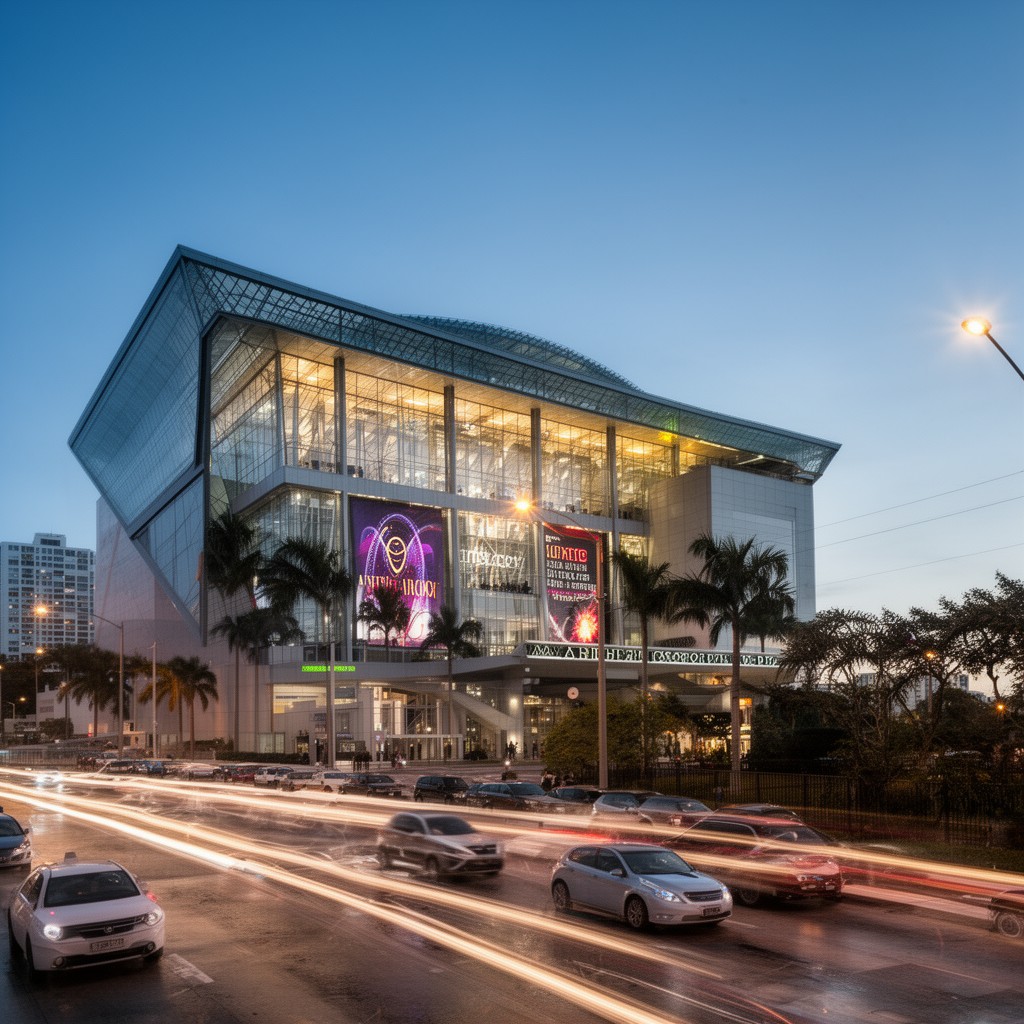 AI-generated illustration of Adrienne Arsht Center for the Performing Arts