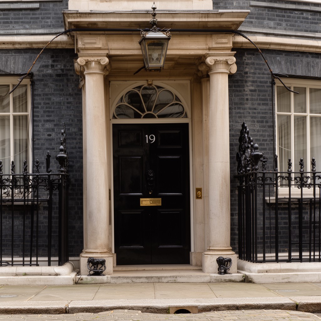 AI-generated illustration of Downing Street