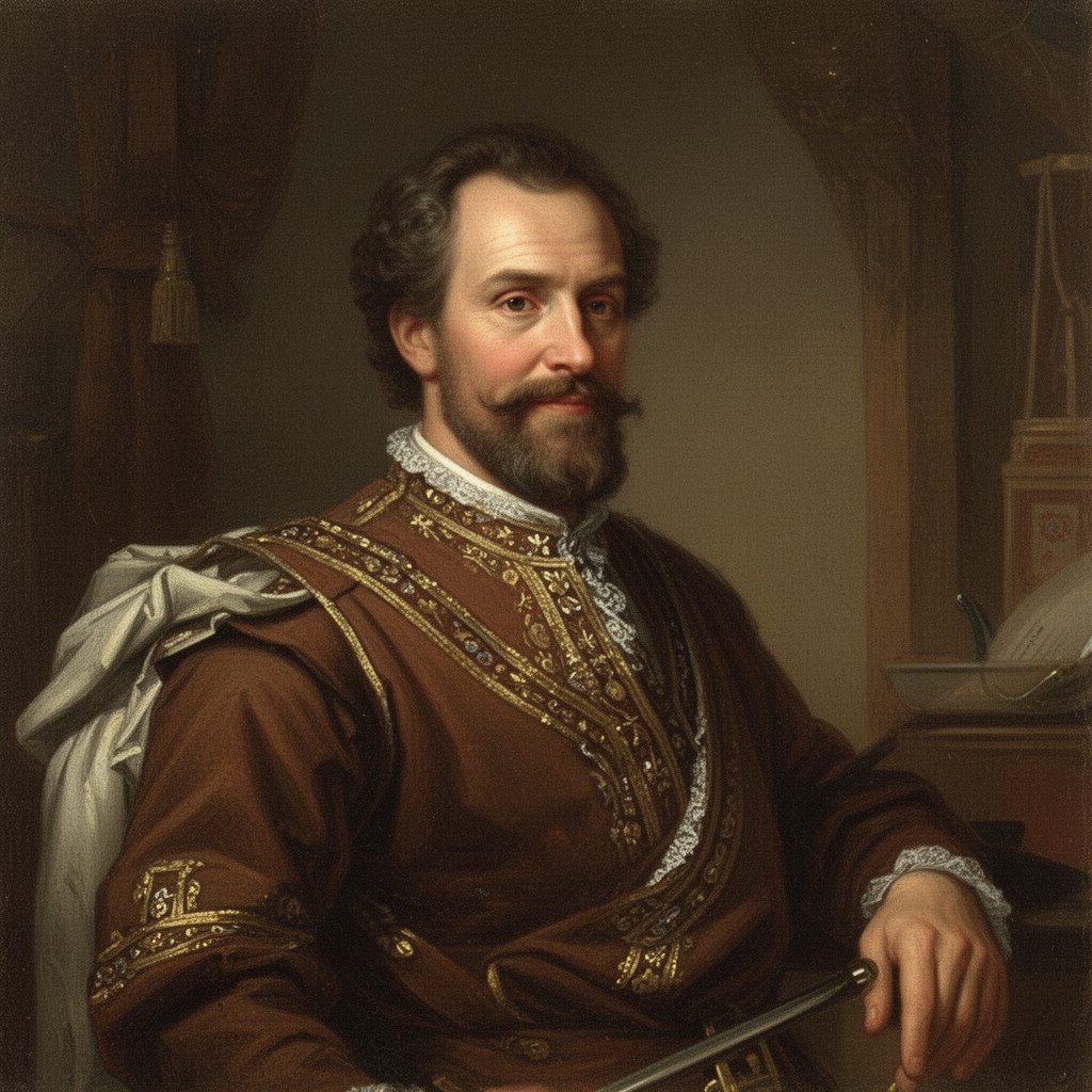 AI-generated illustration of Peter Stuyvesant