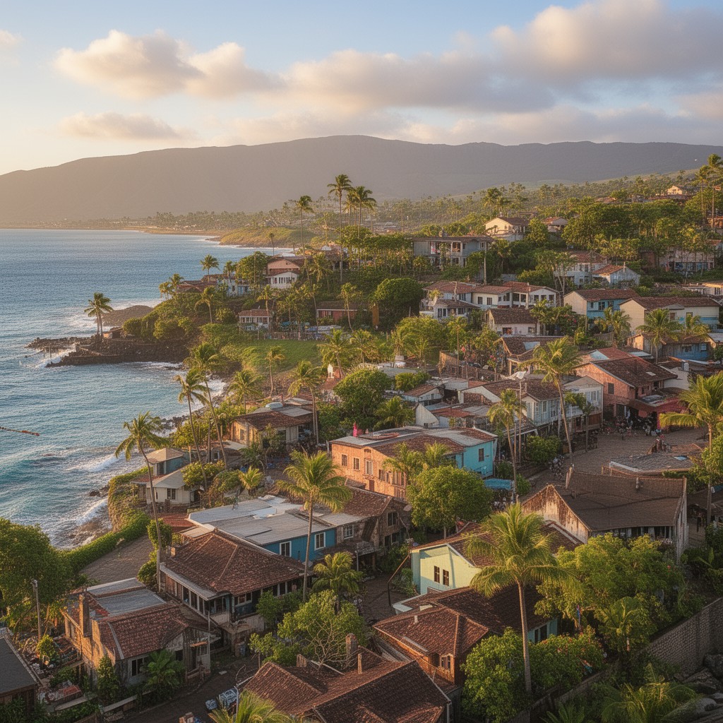 AI-generated illustration of Lahaina