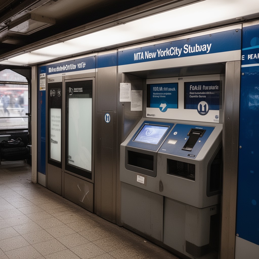 AI-generated illustration of MTA New York City Subway fare system