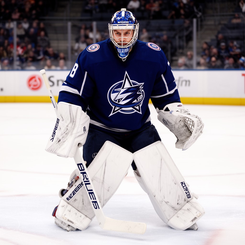 AI-generated illustration of Andrei Vasilevskiy