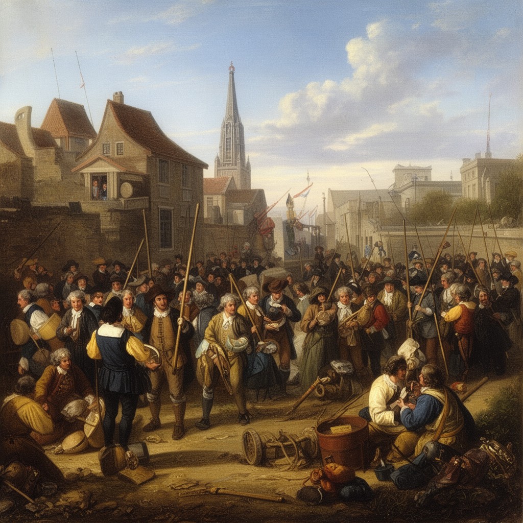 AI-generated illustration of Dutch settlers