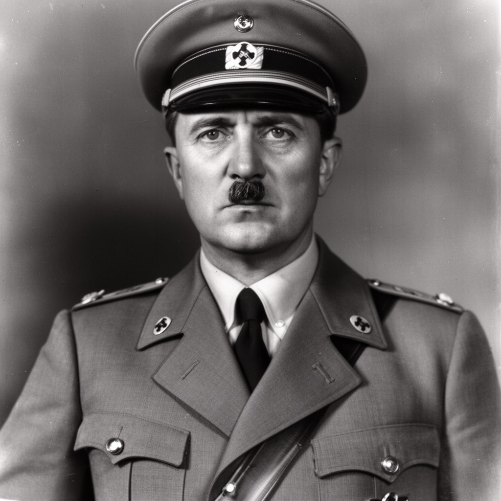 AI-generated illustration of Adolf Hitler
