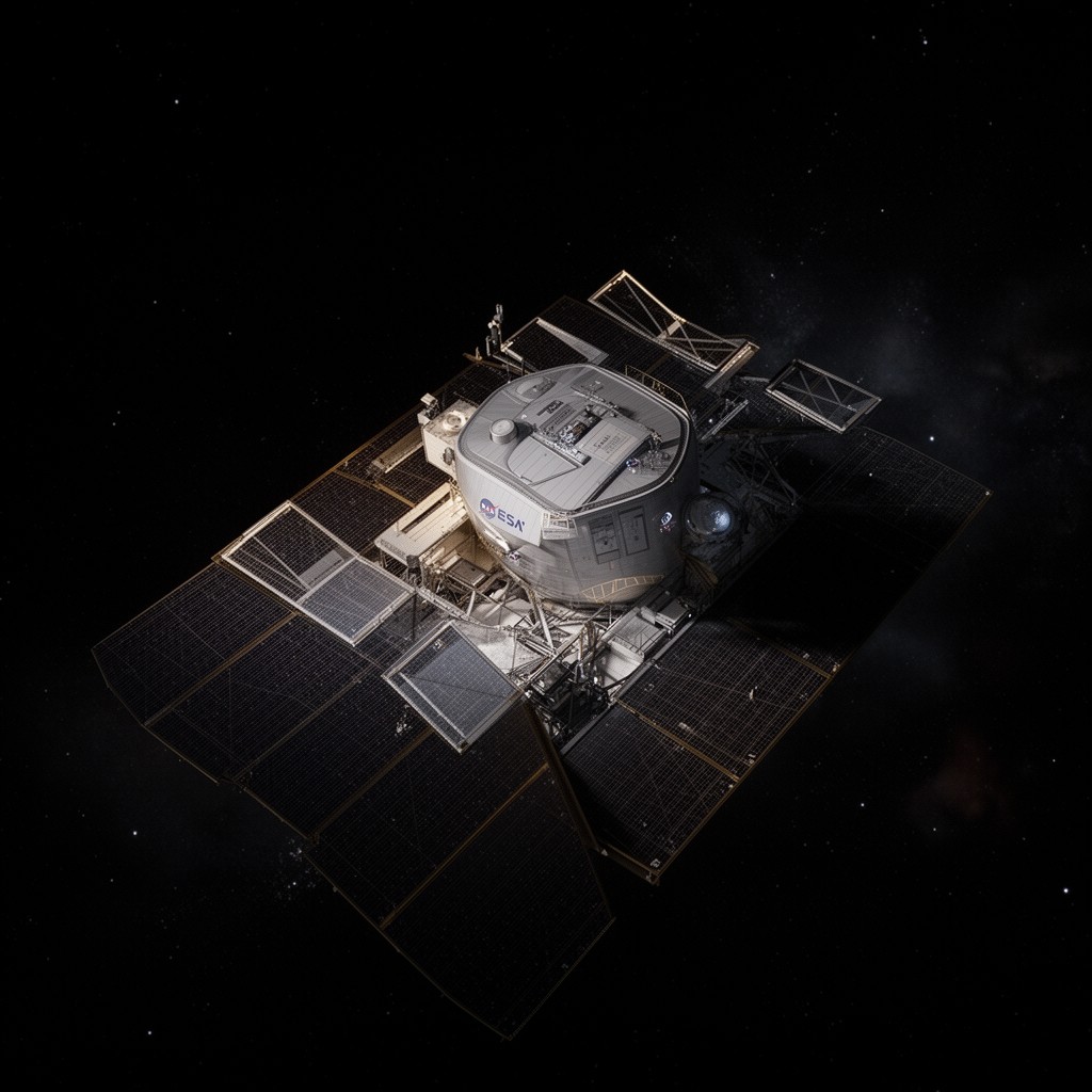 AI-generated illustration of Transiting Exoplanet Survey Satellite