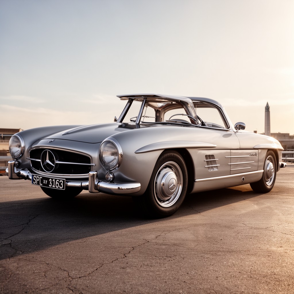 AI-generated illustration of 300 SL Gullwing