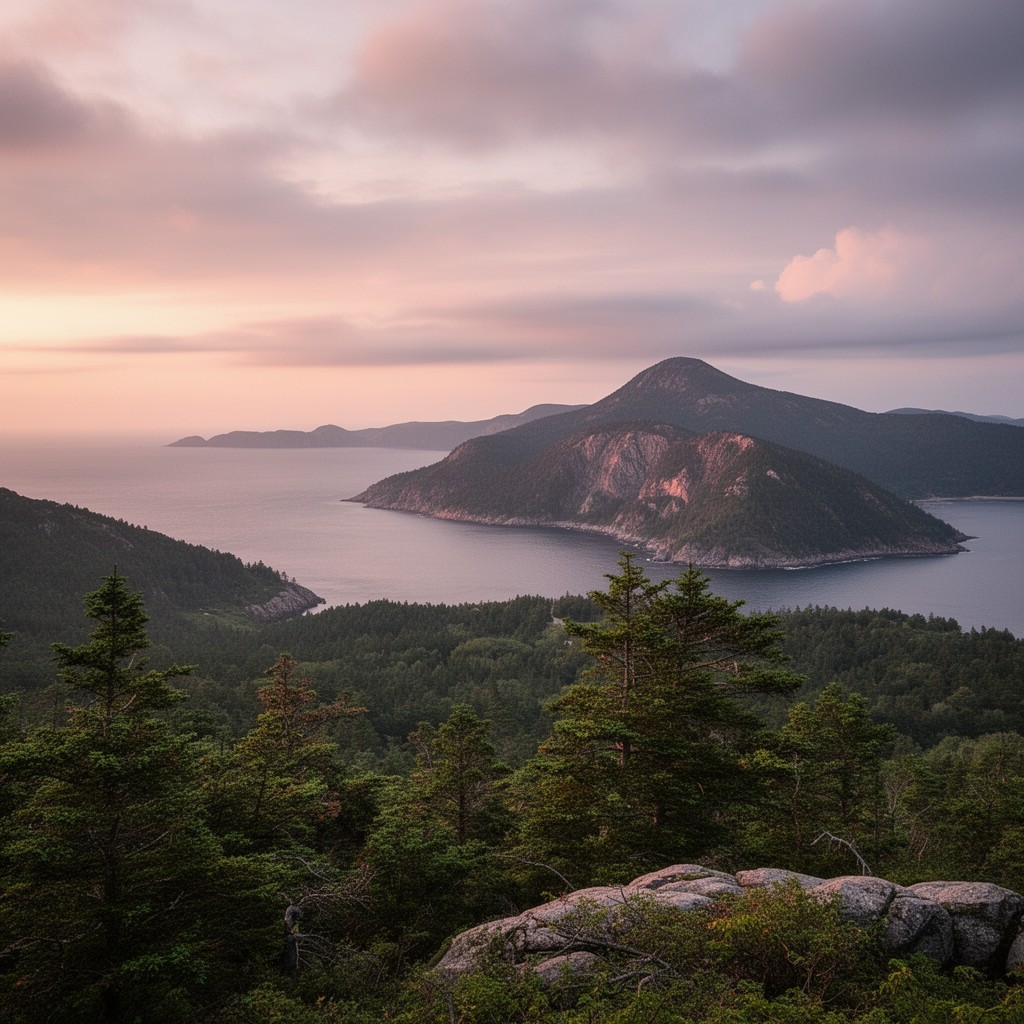 AI-generated illustration of Acadia National Park