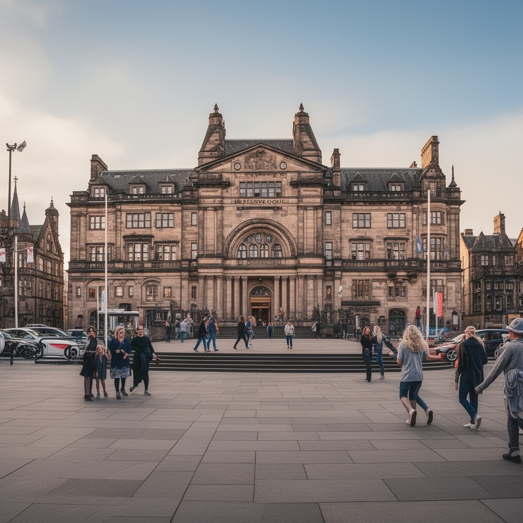 AI-generated illustration of National Museum of Scotland
