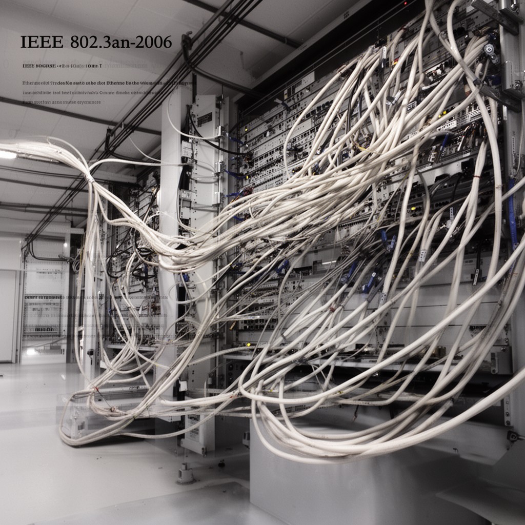 AI-generated illustration of IEEE 802.3an-2006