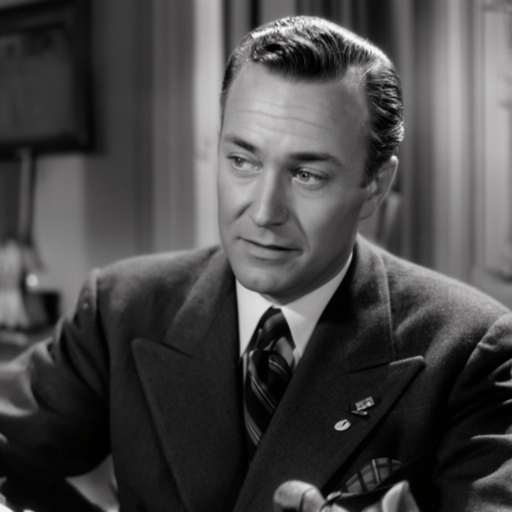 AI-generated illustration of Ray Milland