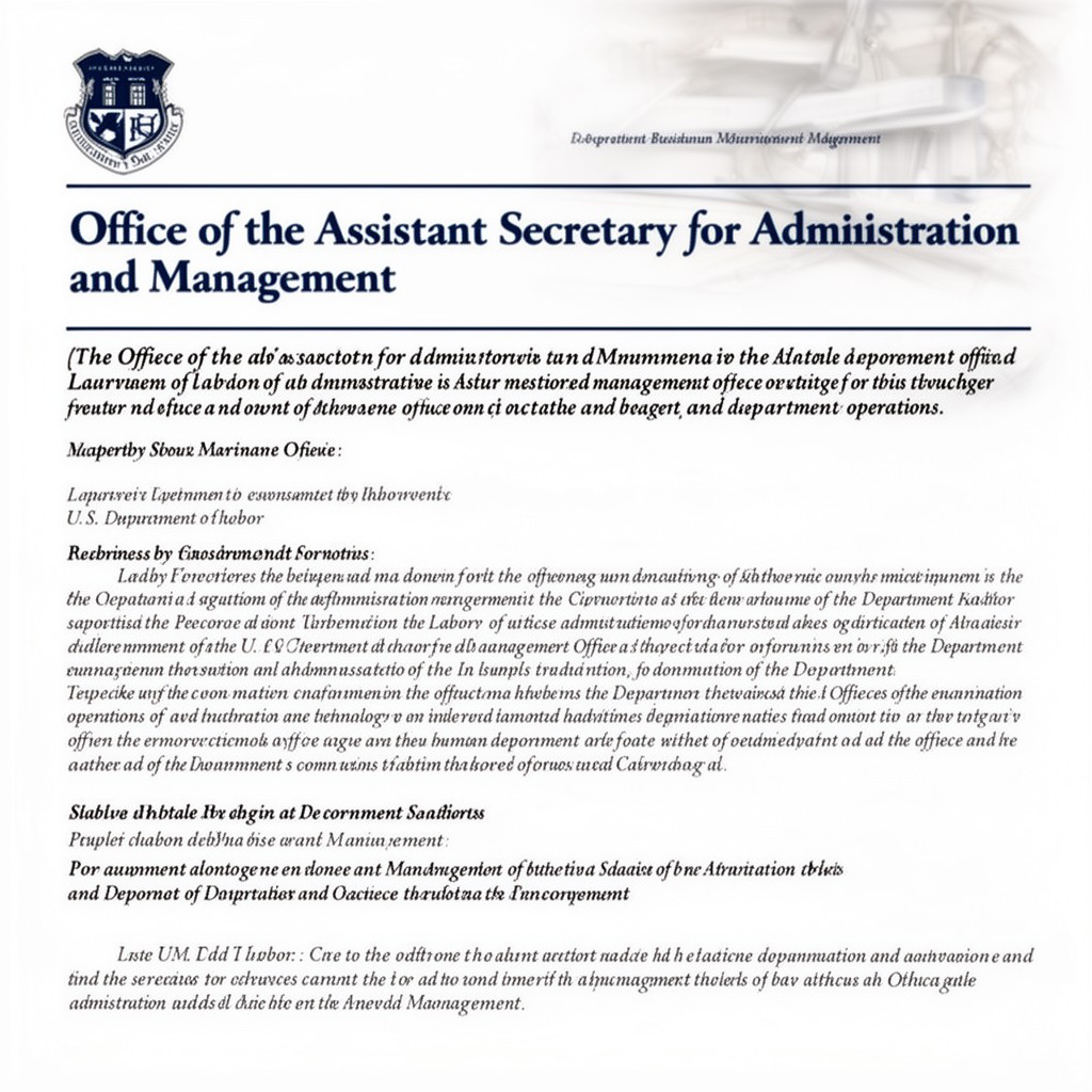 AI-generated illustration of Office of the Assistant Secretary for Administration and Management