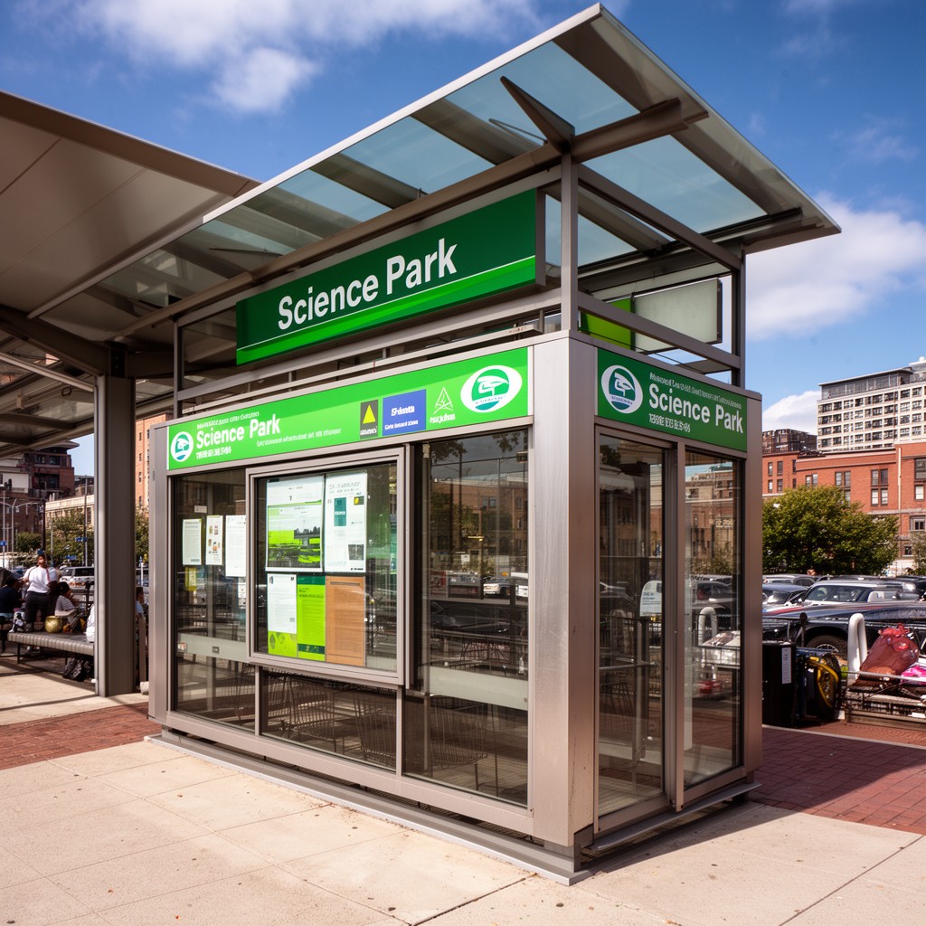 AI-generated illustration of Science Park station