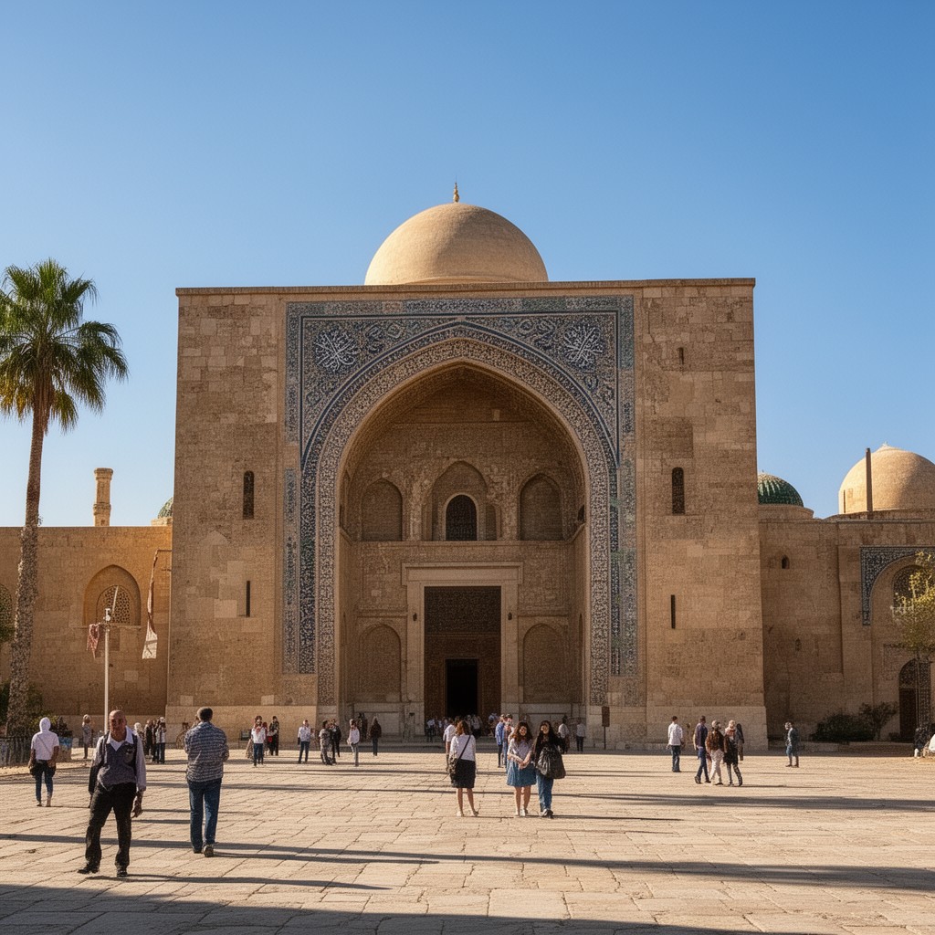 AI-generated illustration of Umayyad architecture