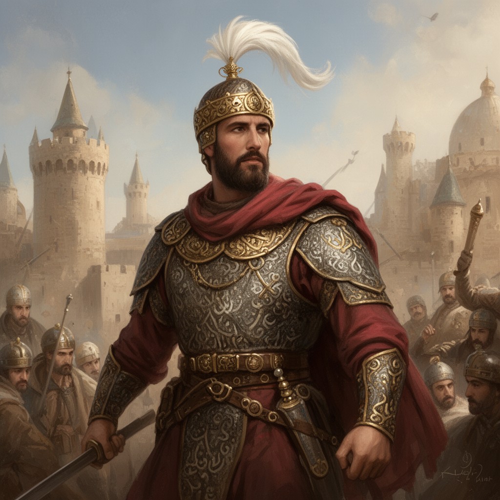 AI-generated illustration of Saladin