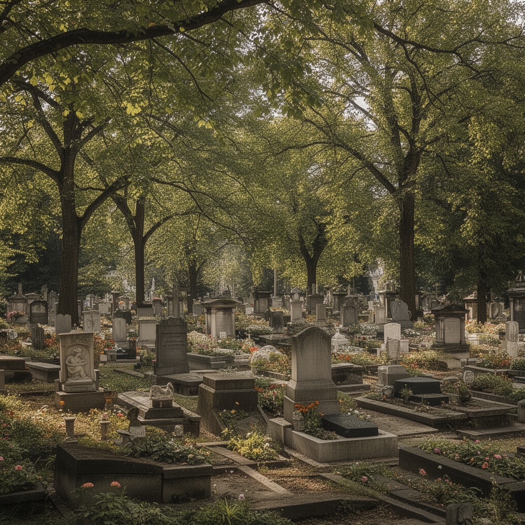 AI-generated illustration of Cimetière des Batignolles, Paris