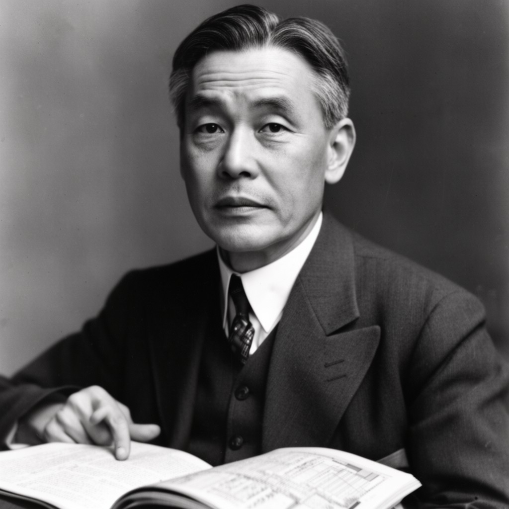 AI-generated illustration of Ozaki Yukio