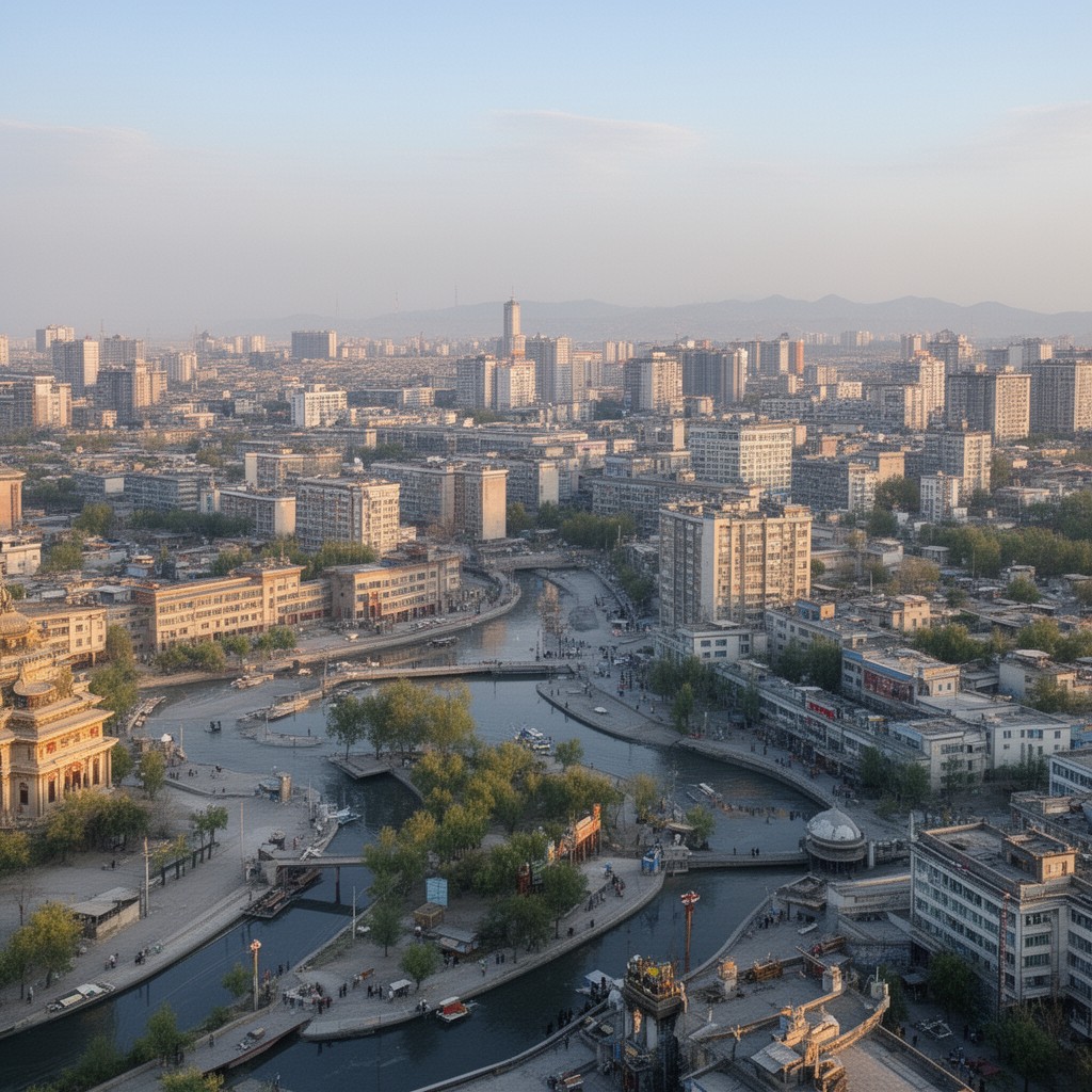 AI-generated illustration of Hohhot