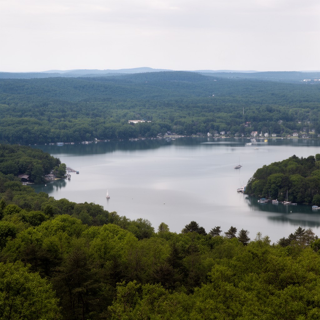 AI-generated illustration of Canandaigua Lake