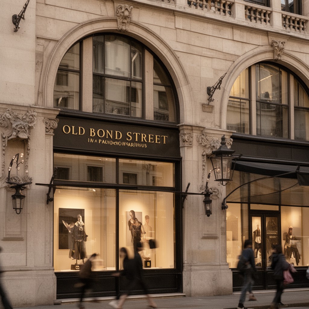 AI-generated illustration of Old Bond Street