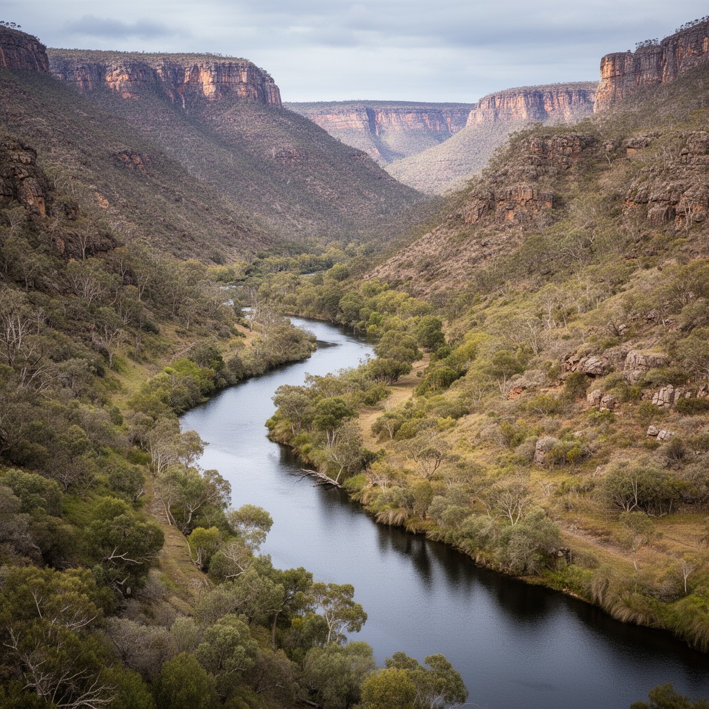 AI-generated illustration of Goulburn River