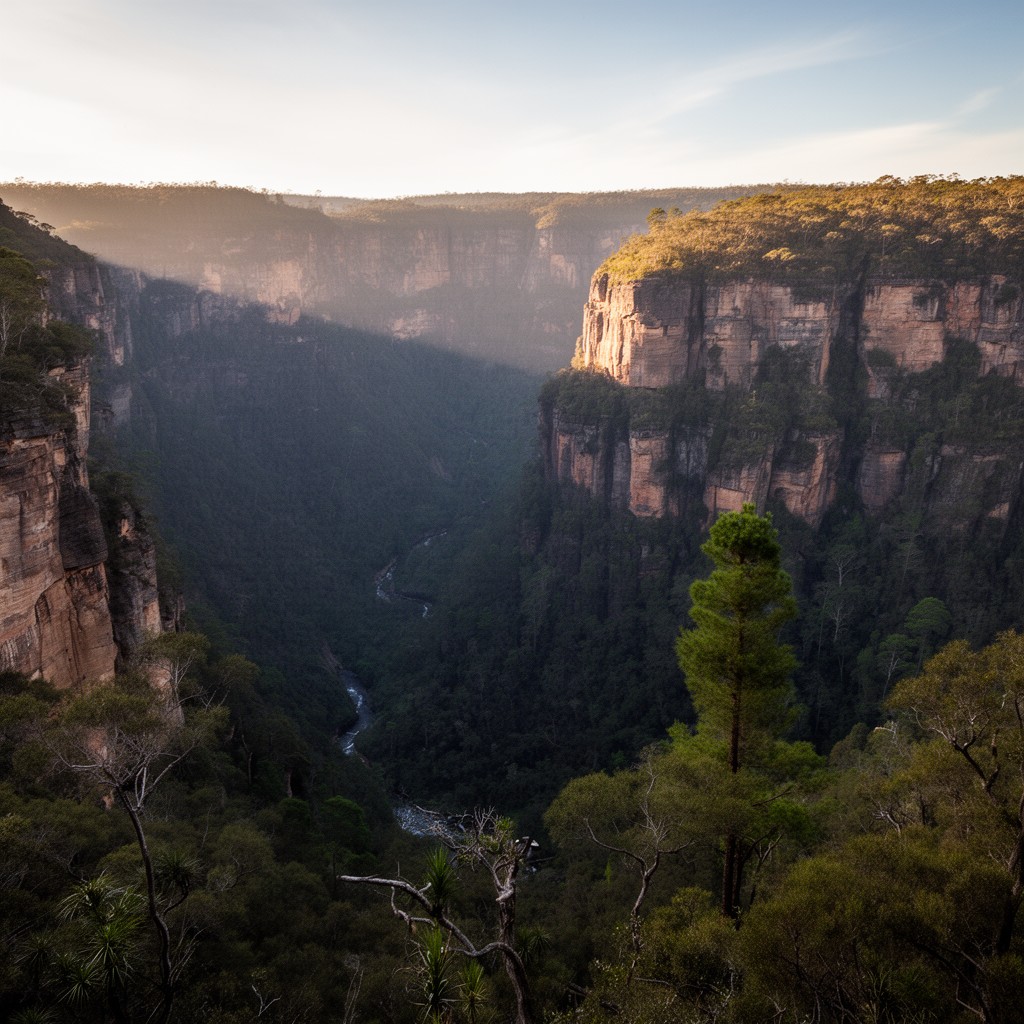 AI-generated illustration of Wollemi National Park
