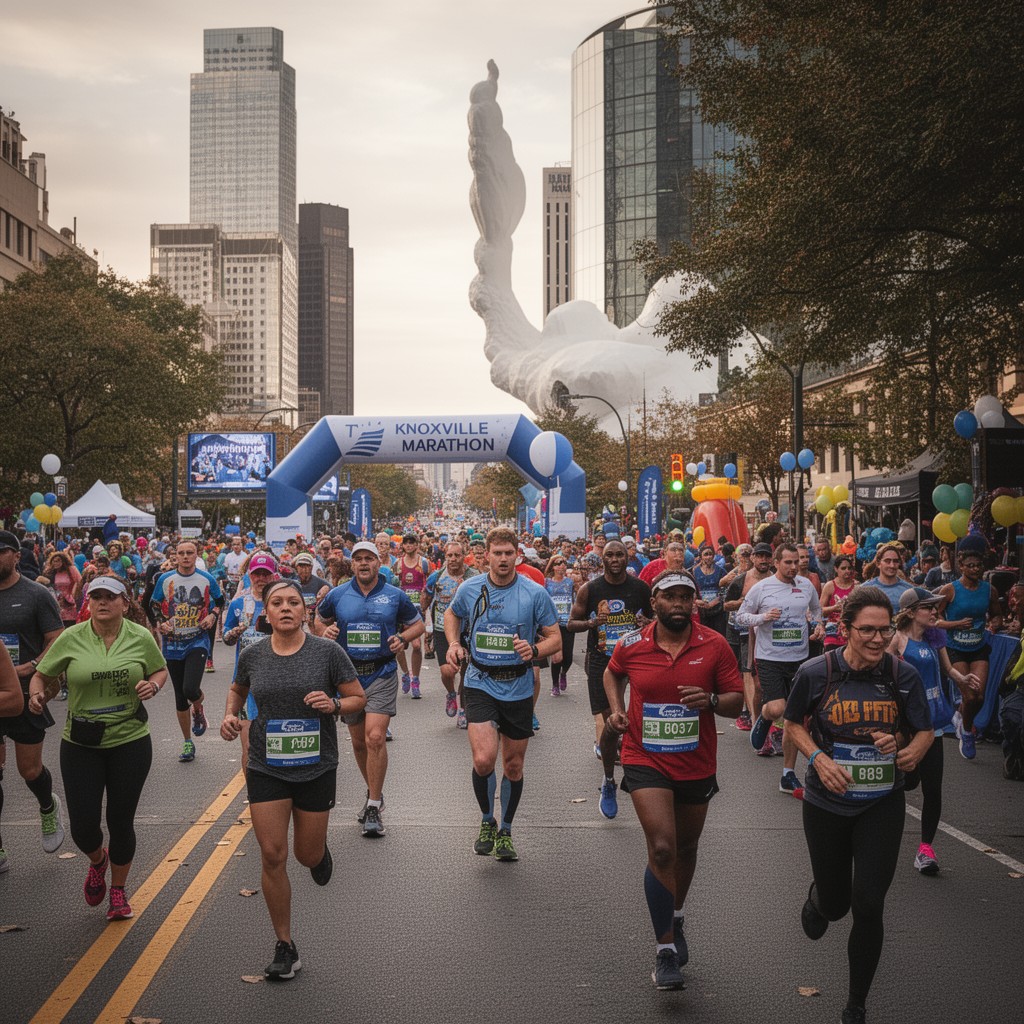 AI-generated illustration of Knoxville Marathon