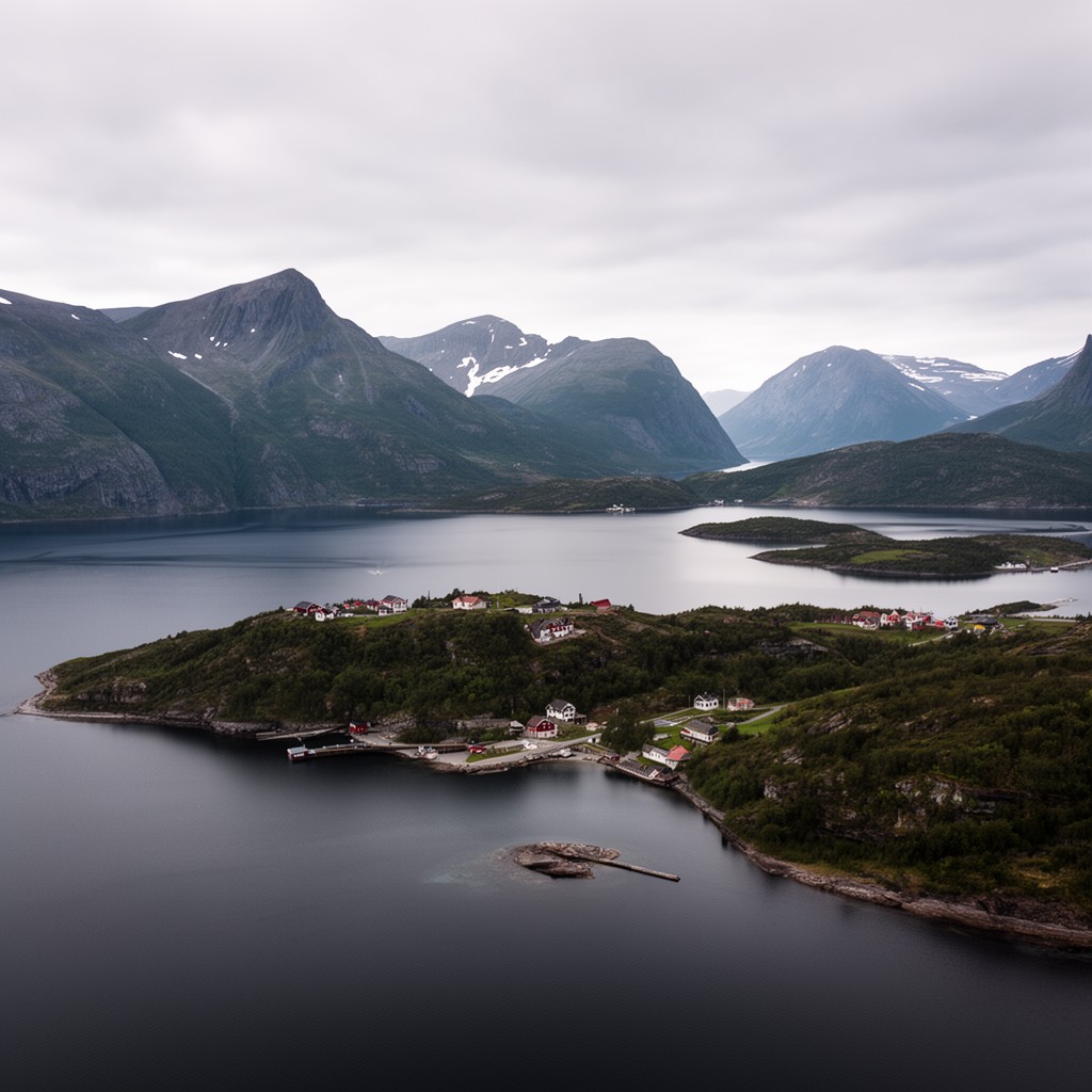 AI-generated illustration of Hinnøya