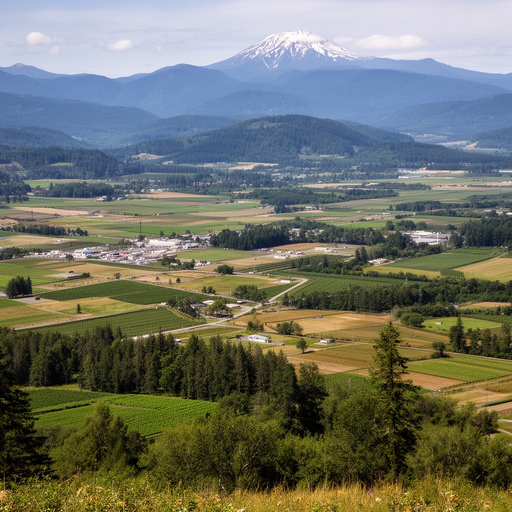 AI-generated illustration of Lewis County, Washington