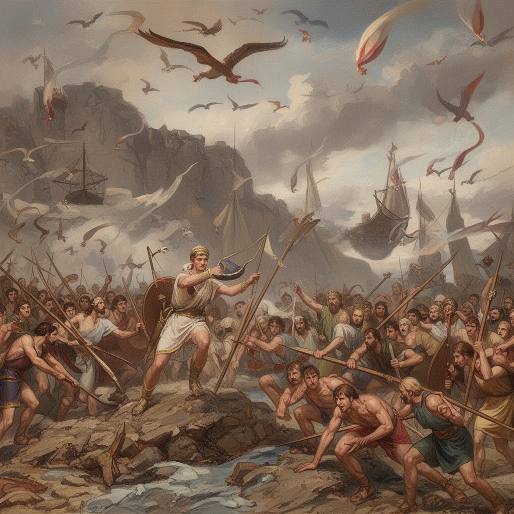 AI-generated illustration of Archidamian War