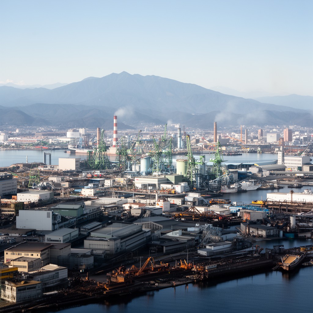 AI-generated illustration of Muroran