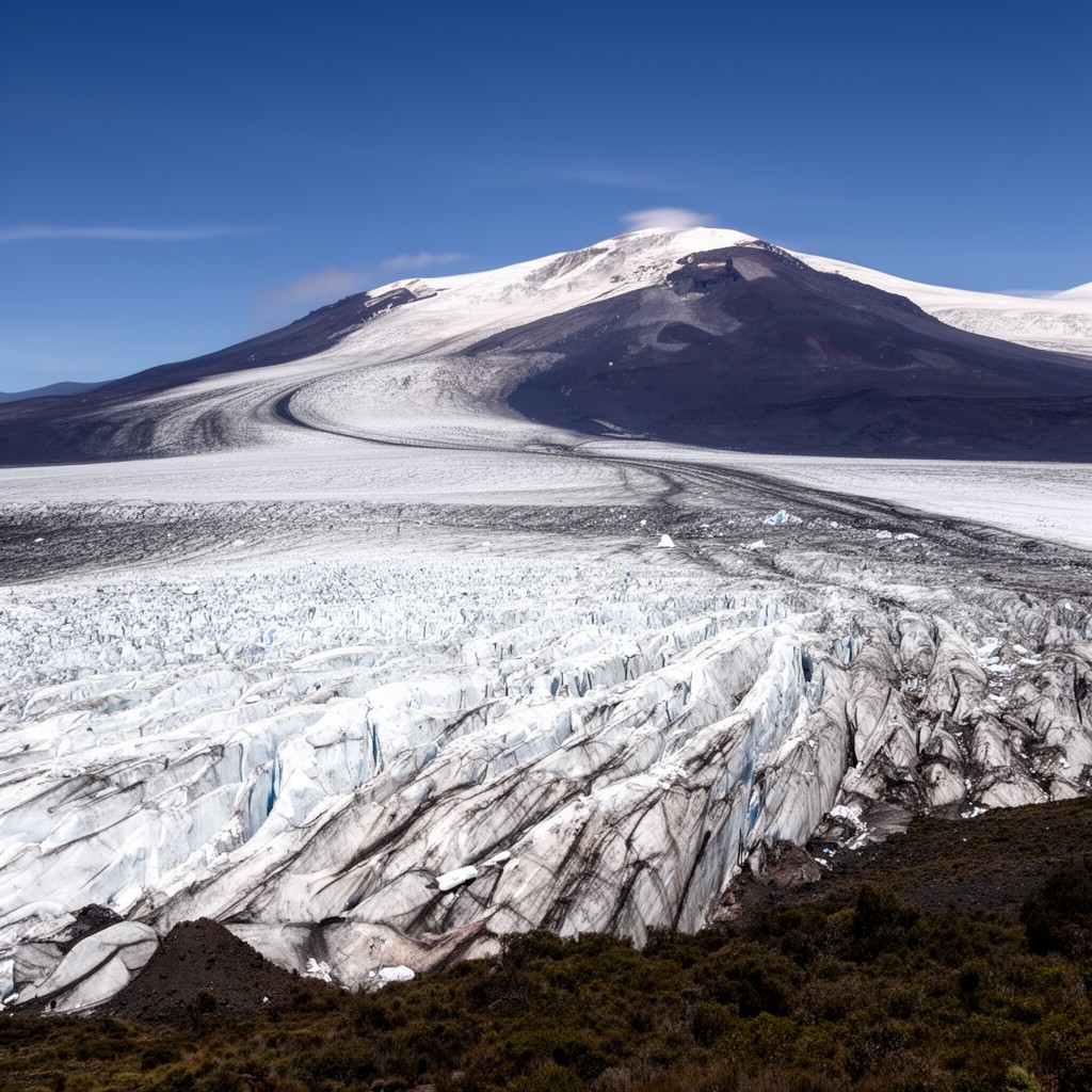 AI-generated illustration of Southern Icefield