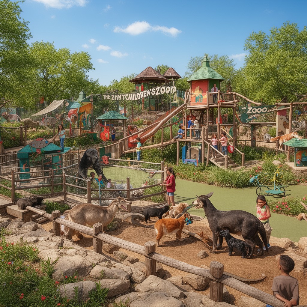 AI-generated illustration of Children’s Zoo