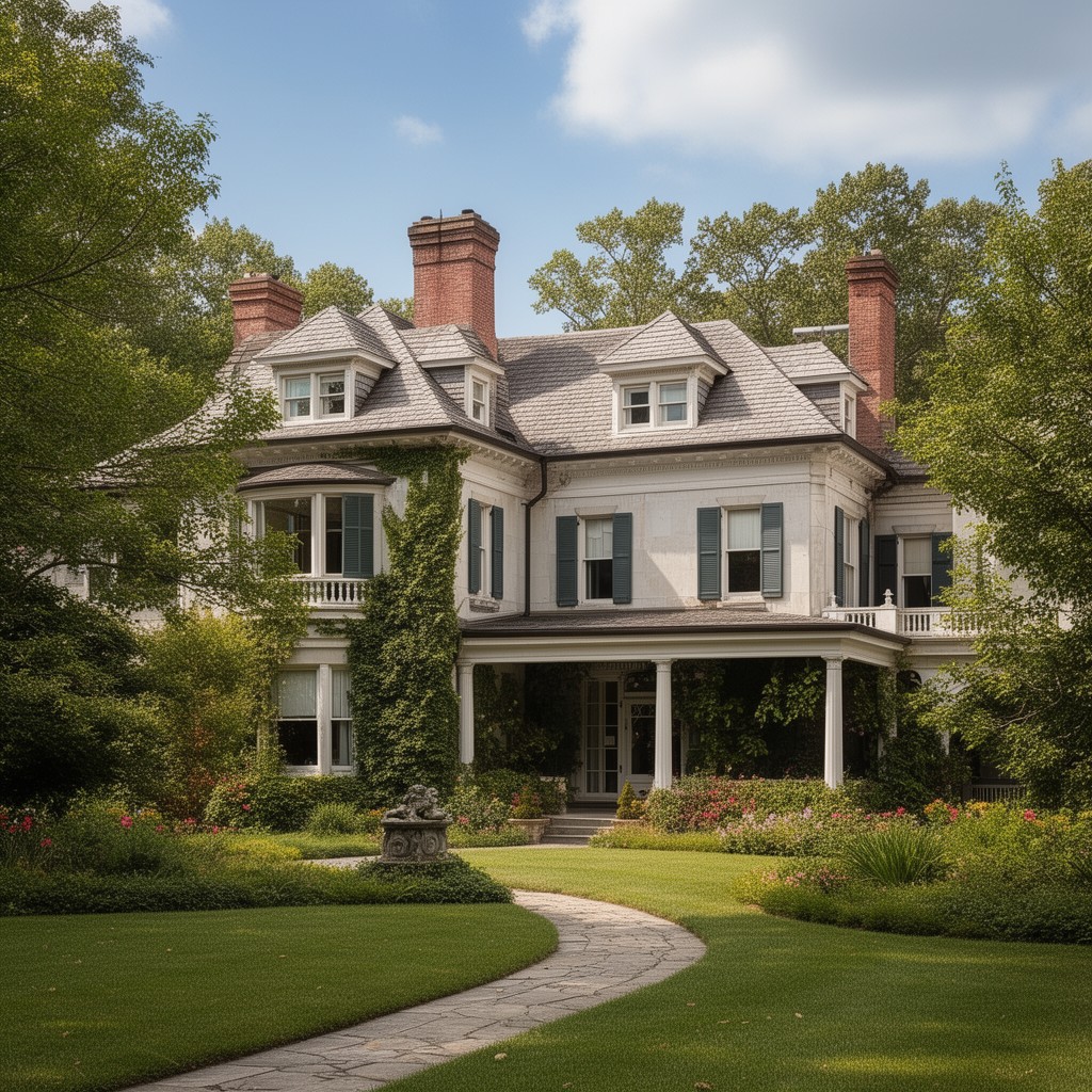 AI-generated illustration of Algonac estate