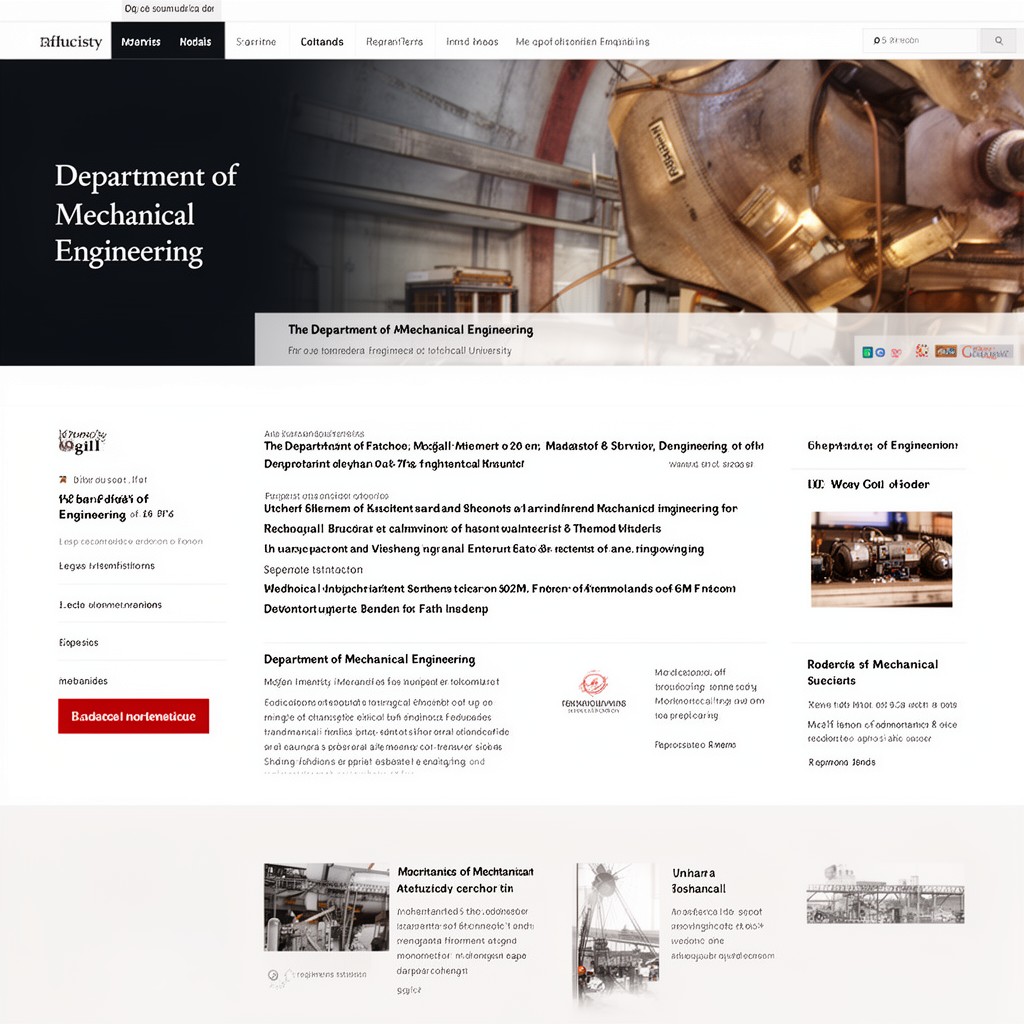 AI-generated illustration of Department of Mechanical Engineering