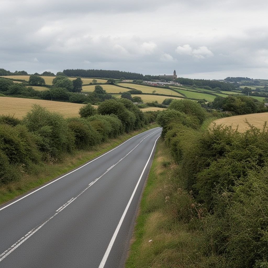 AI-generated illustration of A21 road (nearby)