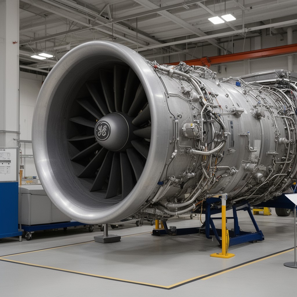 AI-generated illustration of General Electric CF34-10E
