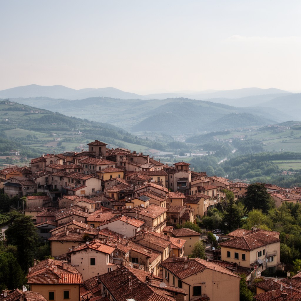 AI-generated illustration of Predappio