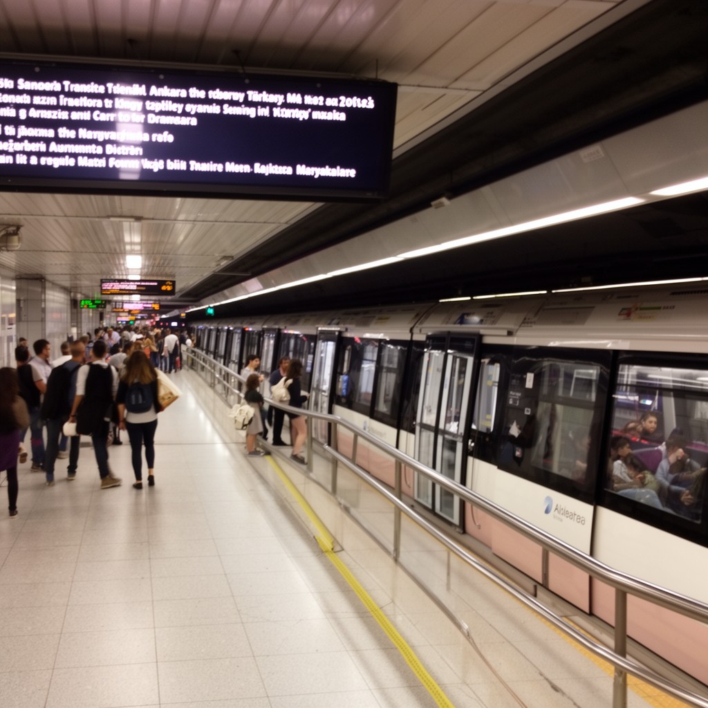 AI-generated illustration of Ankara Metro