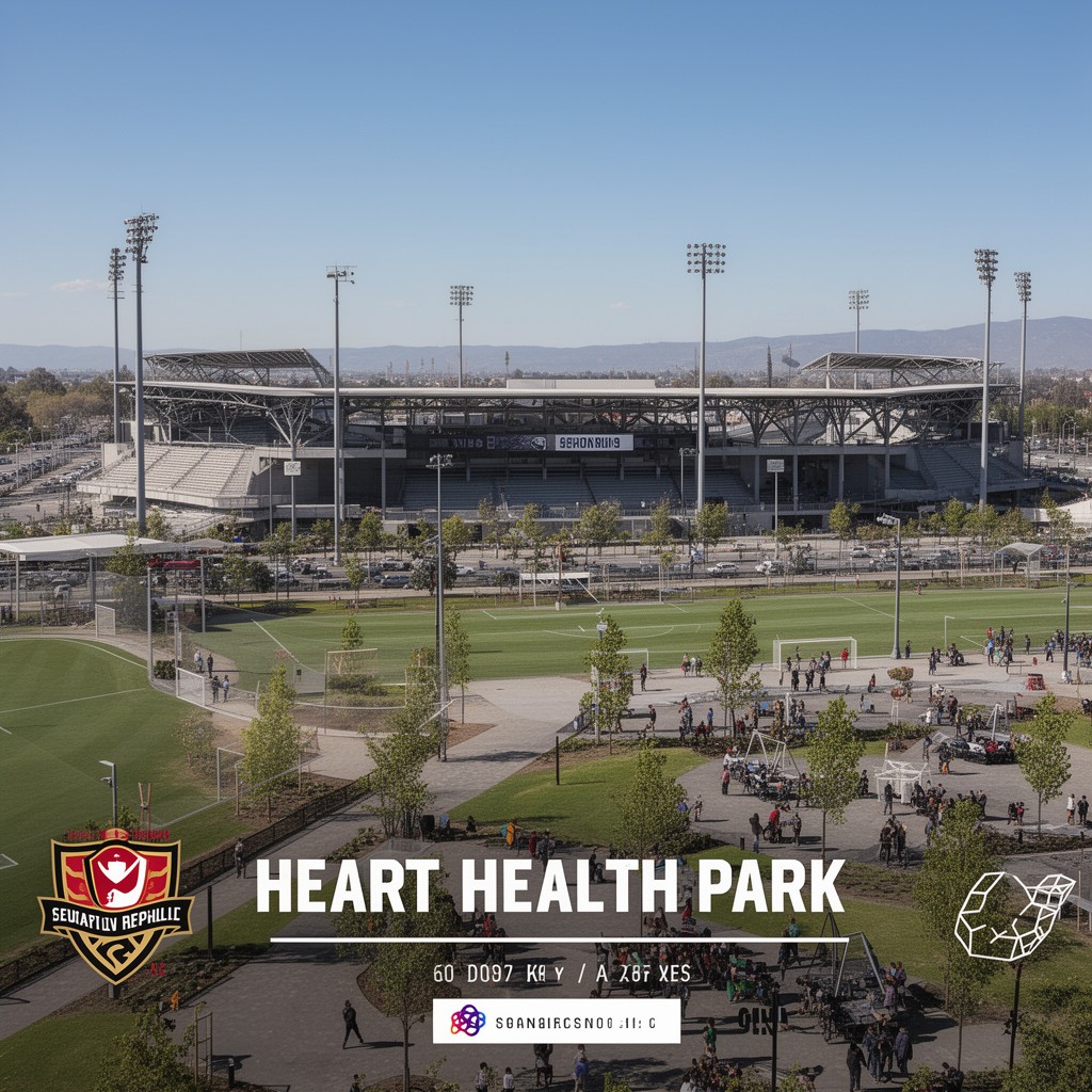 AI-generated illustration of Heart Health Park