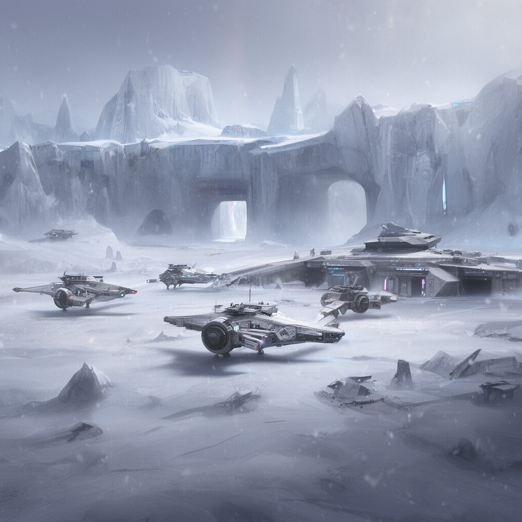 AI-generated illustration of Hoth