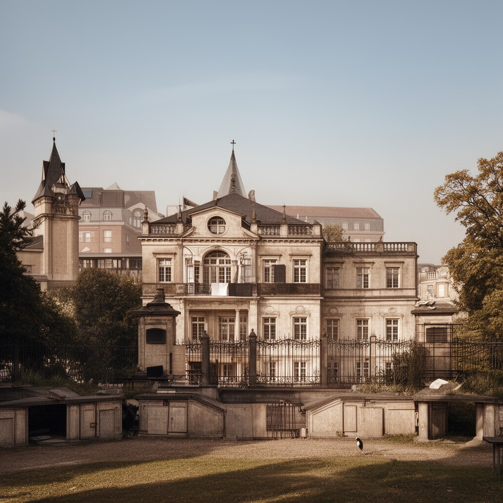 AI-generated illustration of Prussian military academy