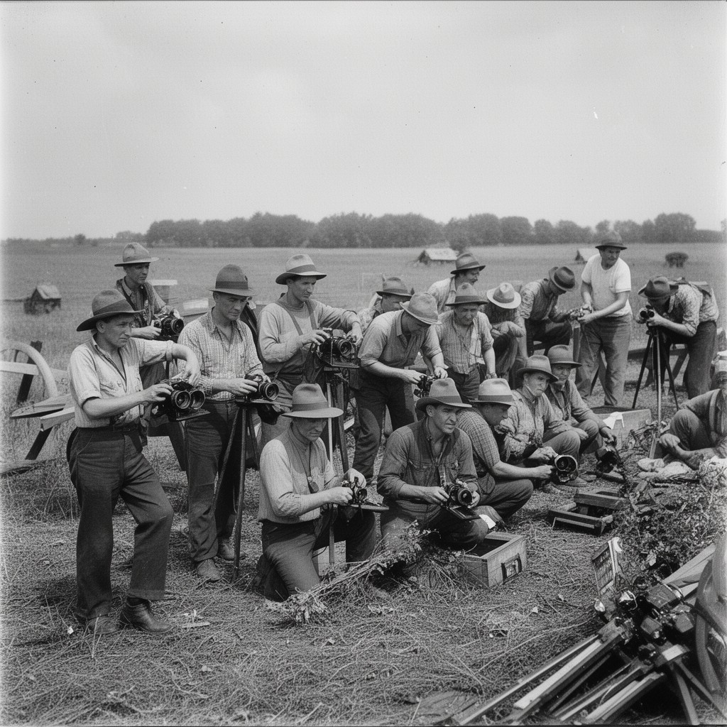 AI-generated illustration of Farm Security Administration photographers