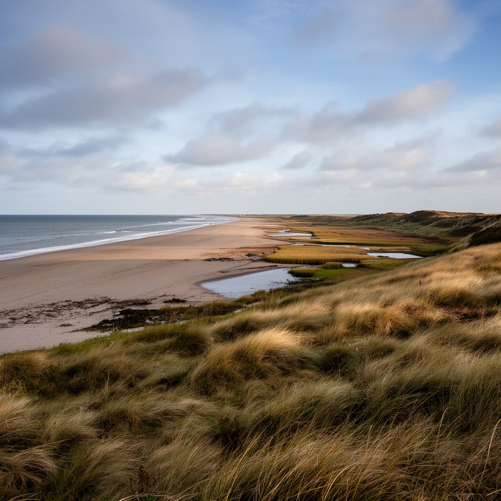 AI-generated illustration of Norfolk Coast Area of Outstanding Natural Beauty