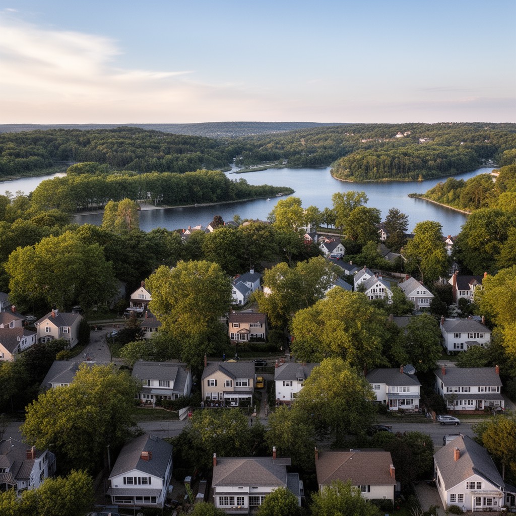 AI-generated illustration of Billerica, Massachusetts
