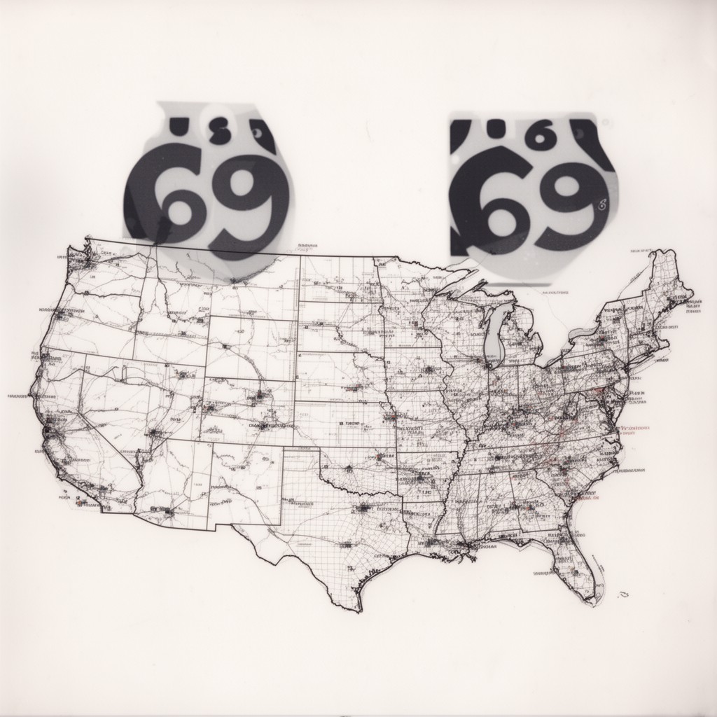 AI-generated illustration of U.S. Route 69