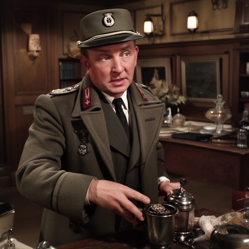 AI-generated illustration of Major Heinrich Strasser